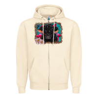 Sandshell v.d belted galloway cow Zipper Hoodie - AdoDesignShop