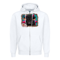 White v.d belted galloway cow Zipper Hoodie - AdoDesignShop