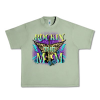 Oil Green Rockin' the mom Mother's Day Urban Heavy Tee - FaDigitalArtStudio