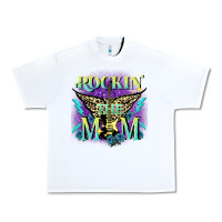 White Rockin' the mom Mother's Day Urban Heavy Tee - FaDigitalArtStudio