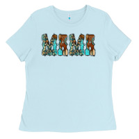 Baby Blue Mama Turquoise Tooled Ladies Tee - CowCowDesign