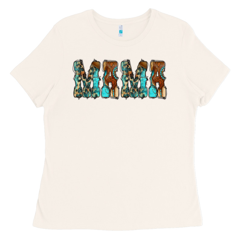 Mama Turquoise Tooled Ladies Tee by CowCowDesign | Teevron