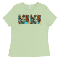 Matcha Mama Turquoise Tooled Ladies Tee - CowCowDesign
