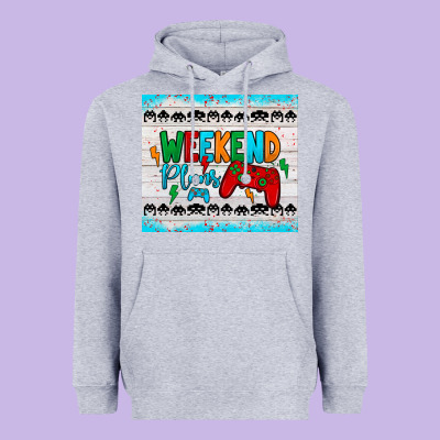 Weekend Plans Heavyweight Hoodie Designed By Jahusdesignshop