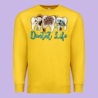Dental Life Premium Sweatshirt Designed By Jahusdesignshop