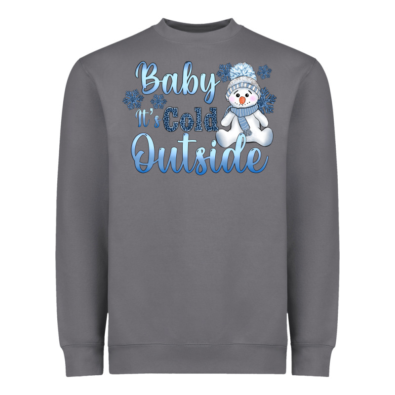 Baby It's Cold Outside Heavyweight Sweatshirt by AdoDesignShop | Teevron