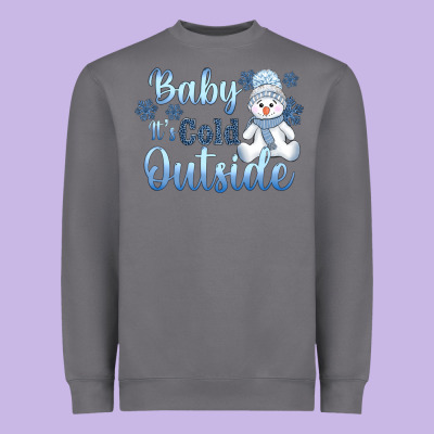 Baby It's Cold Outside Heavyweight Sweatshirt Designed By Adodesignshop