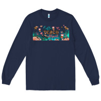 Navy coffe teach repeat libbey glass Long Sleeve Tee - BundleAndBundleShop