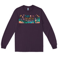 Plum coffe teach repeat libbey glass Long Sleeve Tee - BundleAndBundleShop