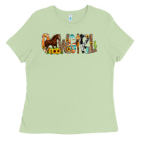 Matcha Cowgirl Horse Min Ladies Tee - CowCowDesign