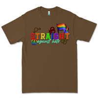 Cacao Straight agains hate Premium Tee - CowGirlArtShop