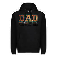 Black Dad Fixer Of All Things Premium Hoodie - LillyAllenDesigns