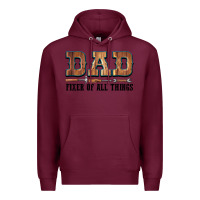 Burgundy Dad Fixer Of All Things Premium Hoodie - LillyAllenDesigns
