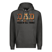 Charcoal Heather Dad Fixer Of All Things Premium Hoodie - LillyAllenDesigns