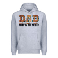 Heather Grey Dad Fixer Of All Things Premium Hoodie - LillyAllenDesigns