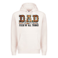Pale Pink Dad Fixer Of All Things Premium Hoodie - LillyAllenDesigns