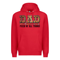 Red Dad Fixer Of All Things Premium Hoodie - LillyAllenDesigns
