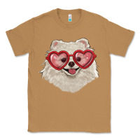 Toasted Coconut white pomeranian with love glasses Classic Tee - RanaPortraitStore