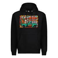 Black merry christmas farm truck Premium Hoodie - Jasminsmagicworld
