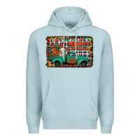 Blue Mist merry christmas farm truck Premium Hoodie - Jasminsmagicworld