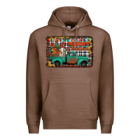 Chestnut merry christmas farm truck Premium Hoodie - Jasminsmagicworld