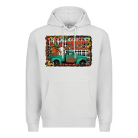 Dove Grey merry christmas farm truck Premium Hoodie - Jasminsmagicworld