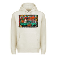 Oatmeal Heather merry christmas farm truck Premium Hoodie - Jasminsmagicworld