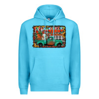 Ocean Blue merry christmas farm truck Premium Hoodie - Jasminsmagicworld