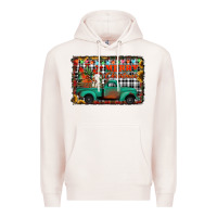 Pale Pink merry christmas farm truck Premium Hoodie - Jasminsmagicworld
