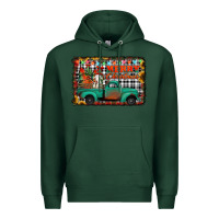 Sports Green merry christmas farm truck Premium Hoodie - Jasminsmagicworld