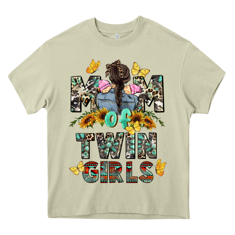 Mom Of Twin Girls Mother's Day Heavy Core Tee by CowGirlArtShop | Teevron