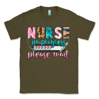 Army Green Nurse in progres Classic Tee - CowGirlArtShop