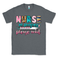 Charcoal Heather Nurse in progres Classic Tee - CowGirlArtShop