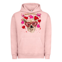 Pigment Salmon valentine's day  chihuahua Urban Hoodie - RanaPortraitStore