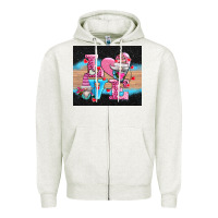 Oatmeal Heather v.d love gnomes Zipper Hoodie - AdoDesignShop