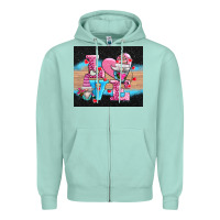 Seafoam v.d love gnomes Zipper Hoodie - AdoDesignShop