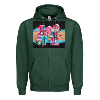 Sports Green v.d love gnomes Zipper Hoodie - AdoDesignShop