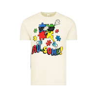Au-some! Autism Puzzle Dabbing Vintage Tee | Teevron