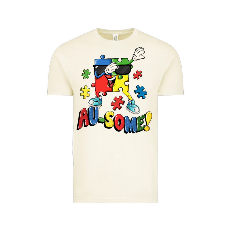 Au-some! Autism Puzzle Dabbing Vintage Tee by FaDigitalArtStudio | Teevron