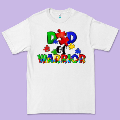Dad Of Warrior Premium Tee Designed By Cowgirlartshop