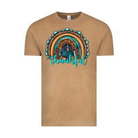 Vintage Camel western thanksgiving rainbow with turkey Vintage Tee - RanaPortraitStore