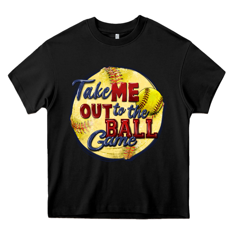 Take Me Out To The Ball Game Softball Heavy Core Tee by CowGirlArtShop | Teevron