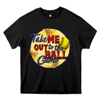 Black take me out to the ball game softball Heavy Core Tee - CowGirlArtShop