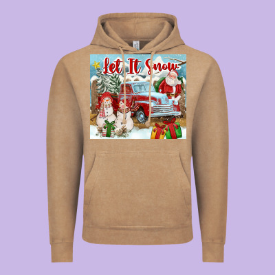 Let It Snow Tumbler Vintage Hoodie Designed By Fadigitalartstudio