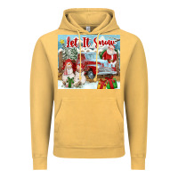 Vintage Mustard Let It Snow Tumbler Vintage Hoodie - FaDigitalArtStudio