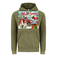Vintage Olive Let It Snow Tumbler Vintage Hoodie - FaDigitalArtStudio