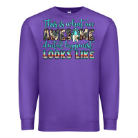 Purple this is what an awesome dental hygienist looks like Premium Sweatshirt - JahusDesignShop