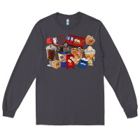 Smoke postal worker coffee cups Long Sleeve Tee - FaDigitalArtStudio