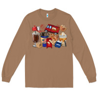 Toasted Coconut postal worker coffee cups Long Sleeve Tee - FaDigitalArtStudio