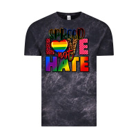 Cloud Black spread love not hate Vintage Tee - FaDigitalArtStudio